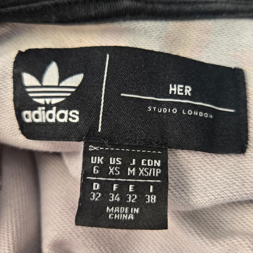 Adidas x Her Studio London Floral Gradient Athleisure Sporty Chic Hoodie Size XS